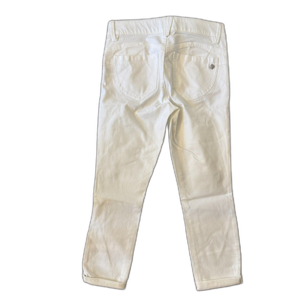 Democracy | AB Solutions Skinny Leg Crop Jeans in White Size 2 Petite NWT New - Picture 4 of 11